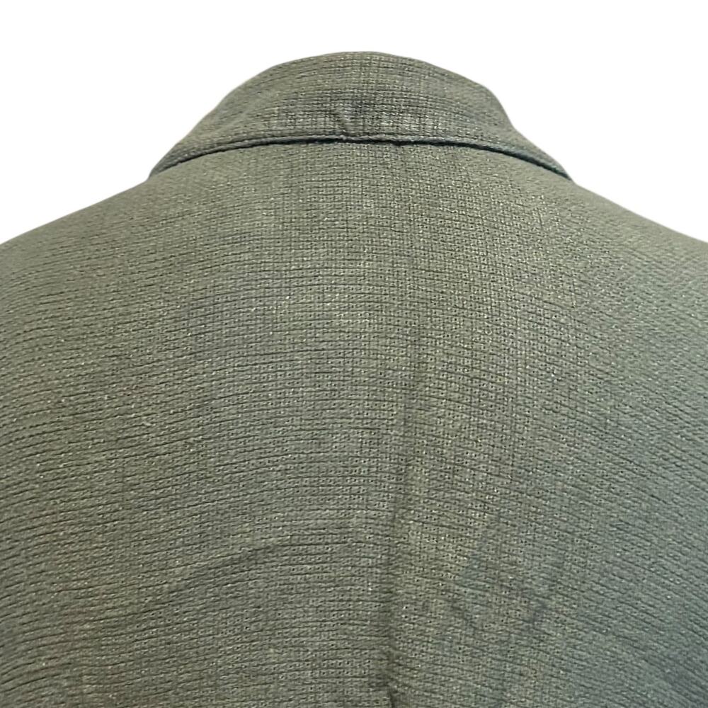 Vintage Green Cropped Button Down Shirt Womens Sz Medium Coastal Cowgirl Cottage - Picture 13 of 16